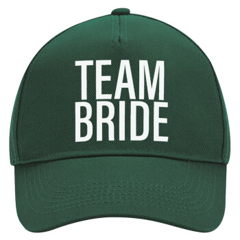 TEAM BRIDE, Adult Ultimate Hat GREEN, (100% COTTON DRILL, ADULT, UNISEX, ONE SIZE)