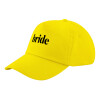 Child's Baseball Cap, 100% Cotton Twill, Yellow (COTTON, CHILD, UNISEX, ONE SIZE)