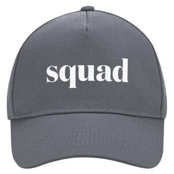 Squad display, Ultimate Adult Hat Grey, (100% COTTON DRILL, ADULT, UNISEX, ONE SIZE)