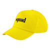 Child's Baseball Cap, 100% Cotton Twill, Yellow (COTTON, CHILD, UNISEX, ONE SIZE)