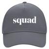 Ultimate Adult Hat Grey, (100% COTTON DRILL, ADULT, UNISEX, ONE SIZE)