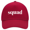 Adult Ultimate Hat RED, (100% COTTON DRILL, ADULT, UNISEX, ONE SIZE)