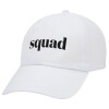 Adult Baseball Cap White 5-panel (POLYESTER, ADULT, UNISEX, ONE SIZE)