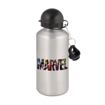 MARVEL characters, Metallic water jug, Silver, aluminum 500ml