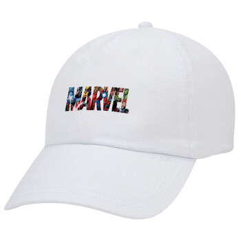 MARVEL characters, Καπέλο Ενηλίκων Baseball Λευκό 5-φύλλο (POLYESTER, ΕΝΗΛΙΚΩΝ, UNISEX, ONE SIZE)