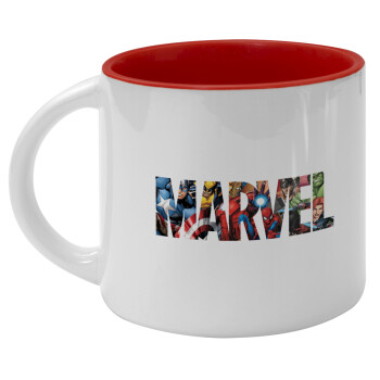 MARVEL characters, Κούπα κεραμική 400ml Λευκή/Κόκκινη