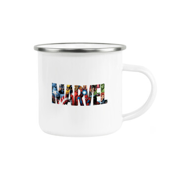 MARVEL characters, Metallic enamel cup white 360ml