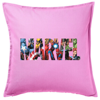 MARVEL characters, Sofa cushion Pink 50x50cm includes filling