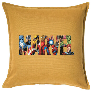 MARVEL characters, Sofa cushion YELLOW 50x50cm includes filling