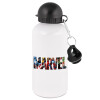 Metal water bottle, White, aluminum 500ml