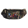 Unisex waist bag (banana) in Jungle camouflage color with 2 pockets