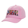 Adult Baseball Cap, 100% Cotton, PINK (COTTON, ADULT, UNISEX, ONE SIZE)