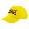 Child's Baseball Cap, 100% Cotton Twill, Yellow (COTTON, CHILD, UNISEX, ONE SIZE)