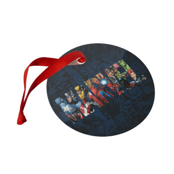 MARVEL characters, Christmas ornament glass 9cm