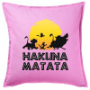 Sofa cushion Pink 50x50cm includes filling