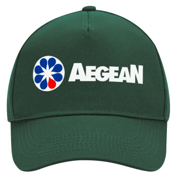 Πρατήριο καυσίμων AEGEAN, Adult Ultimate Hat GREEN, (100% COTTON DRILL, ADULT, UNISEX, ONE SIZE)