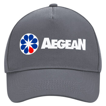 Πρατήριο καυσίμων AEGEAN, Ultimate Adult Hat Grey, (100% COTTON DRILL, ADULT, UNISEX, ONE SIZE)