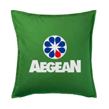 Πρατήριο καυσίμων AEGEAN, Sofa cushion Green 50x50cm includes filling