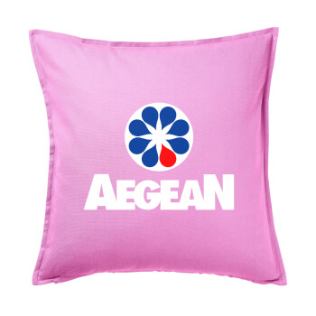 Πρατήριο καυσίμων AEGEAN, Sofa cushion Pink 50x50cm includes filling