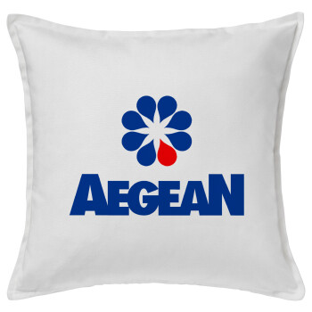 Πρατήριο καυσίμων AEGEAN, Sofa cushion White 50x50cm includes filling