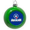 Green Christmas tree ornament bauble 8cm