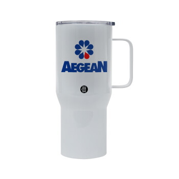 Πρατήριο καυσίμων AEGEAN, Mega Stainless steel Tumbler with lid, double wall 750L