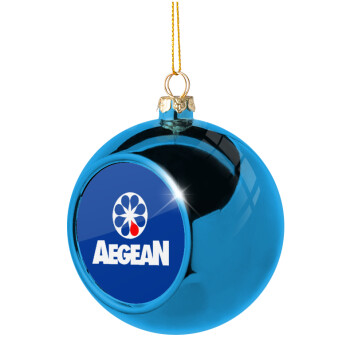 Πρατήριο καυσίμων AEGEAN, Χριστουγεννιάτικη μπάλα δένδρου Μπλε 8cm