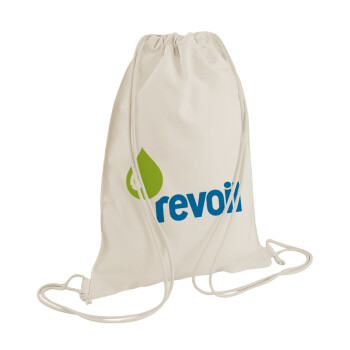 Πρατήριο καυσίμων REVOIL, Backpack bag GYMBAG natural (28x40cm)