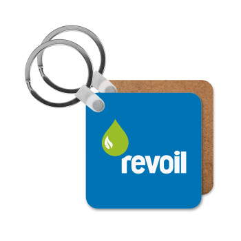 Πρατήριο καυσίμων REVOIL, Μπρελόκ Ξύλινο τετράγωνο MDF