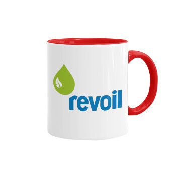 Πρατήριο καυσίμων REVOIL, Mug colored red, ceramic, 330ml