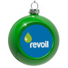 Green Christmas tree ornament bauble 8cm