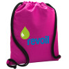 Backpack pouch GYMBAG Fuchsia, with pocket (40x48cm) & thick cords