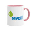 Mug colored pink, ceramic, 330ml