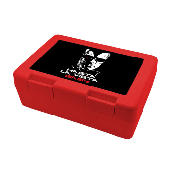 Terminator Hasta La Vista, Children's cookie container RED 185x128x65mm (BPA free plastic)