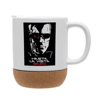 Terminator Hasta La Vista, Ceramic coffee mug Cork (MAT), 330ml (1pcs)