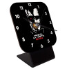 Quartz Wooden table clock with hands (10cm)