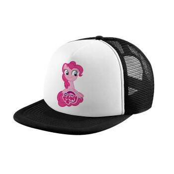 My Little Pony, Child's Soft Trucker Hat with BLACK/WHITE Mesh (POLYESTER, CHILD, ONE SIZE)