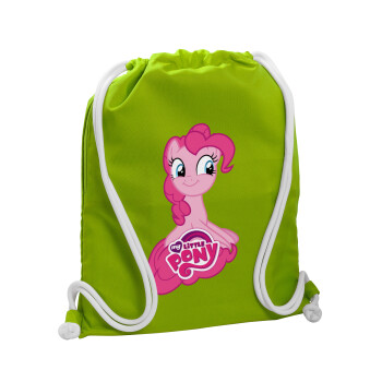 My Little Pony, Τσάντα πλάτης πουγκί GYMBAG LIME GREEN, με τσέπη (40x48cm) & χονδρά κορδόνια