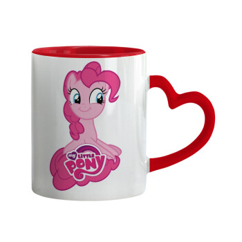 My Little Pony, Mug heart red handle, ceramic, 330ml