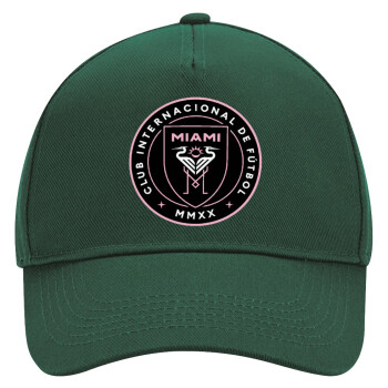 Inter Miami CF, Adult Ultimate Hat GREEN, (100% COTTON DRILL, ADULT, UNISEX, ONE SIZE)