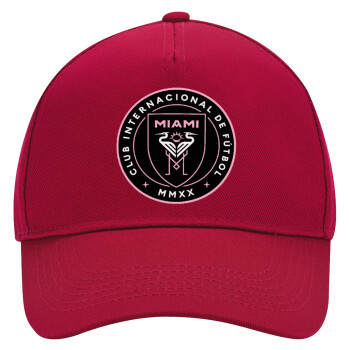 Inter Miami CF, Adult Ultimate Hat RED, (100% COTTON DRILL, ADULT, UNISEX, ONE SIZE)