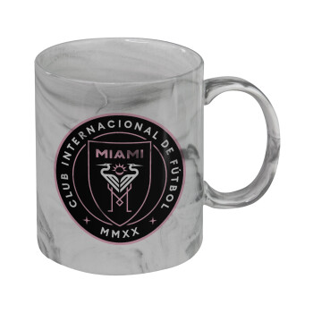 Inter Miami CF, Mug ceramic marble style, 330ml