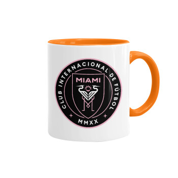 Inter Miami CF, Mug colored orange, ceramic, 330ml