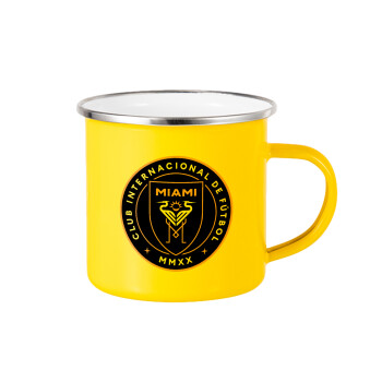 Inter Miami CF, Yellow Enamel Metallic Cup 360ml