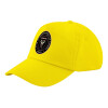 Child's Baseball Cap, 100% Cotton Twill, Yellow (COTTON, CHILD, UNISEX, ONE SIZE)