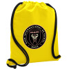 Backpack pouch GYMBAG Yellow, with pocket (40x48cm) & thick cords