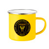 Yellow Enamel Metallic Cup 360ml