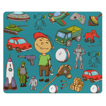 Toys Boy, Mousepad rect 23x19cm