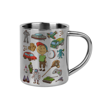 Toys Boy, Mug Stainless steel double wall 300ml