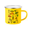 Yellow Enamel Metallic Cup 360ml